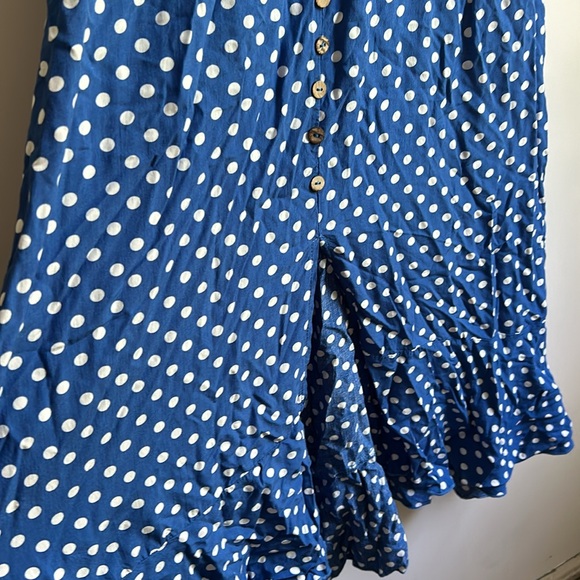 Blue Polka Dot Summer Dress - Picture 3 of 3